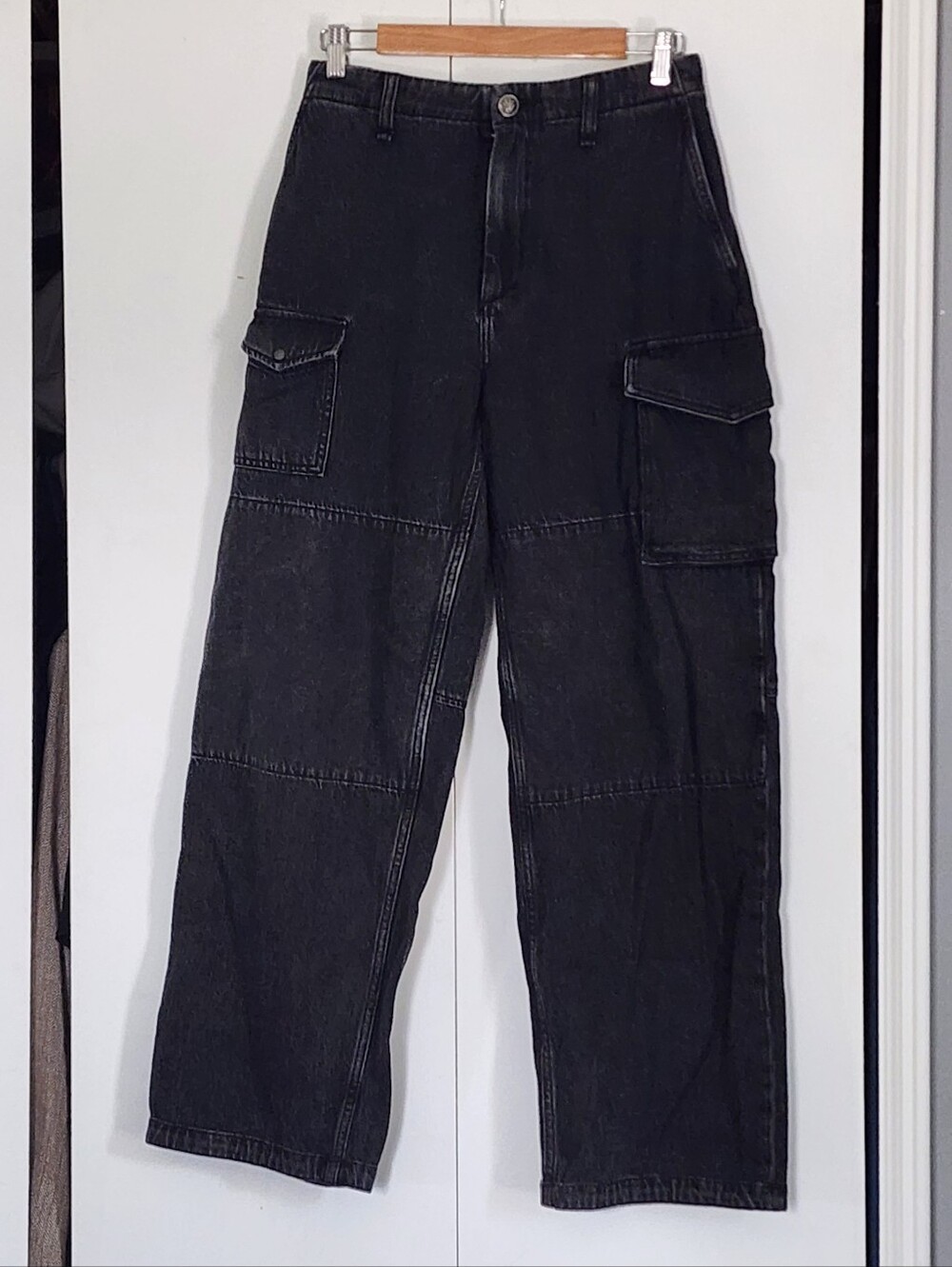 rag & bone Black Relaxed Cargo Jeans